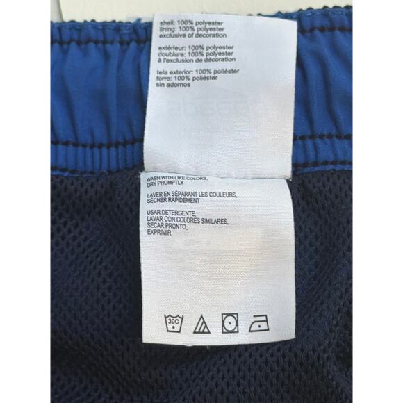 Speedo Volley Swim Shorts Mens Medium Blue Zip Pocket Adj. Waist. Summer Resort - Picture 5 of 5